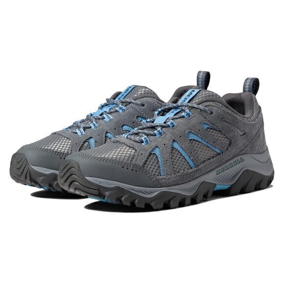 Merrell Shoes - Merrell Women's Oakcreek Hiking Shoes in Paloma Gray Blue Size 9